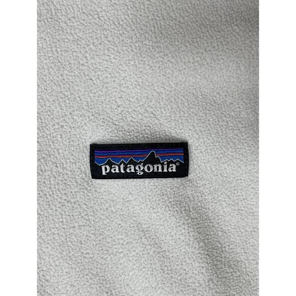 Patagonia Sweater Womens L White Long Sleeve 1/4 Zip Micro D Fleece 26278 - Picture 4 of 7